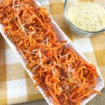 Parmesan Garlic Roasted Carrot Spirals