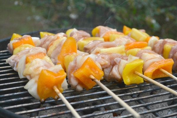 Pineapple Chicken Skewers with Polynesian Sauce