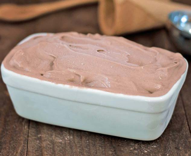 tub of chocolate ice cream