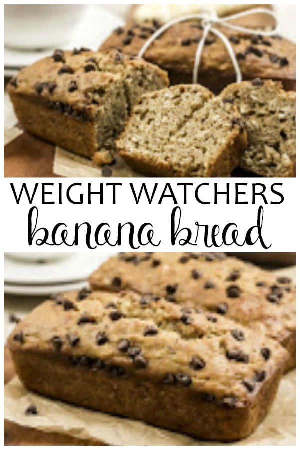 Weight Watchers Banana Bread is easy to make and only 5 or less Freestyle SmartPoints! This is a healthier banana bread recipe that uses applesauce! It is a great Weight Watchers dessert recipe.