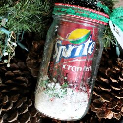 DIY Sprite Cranberry Christmas Jars
