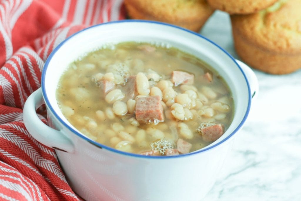 ham and bean soup in the Instant Pot