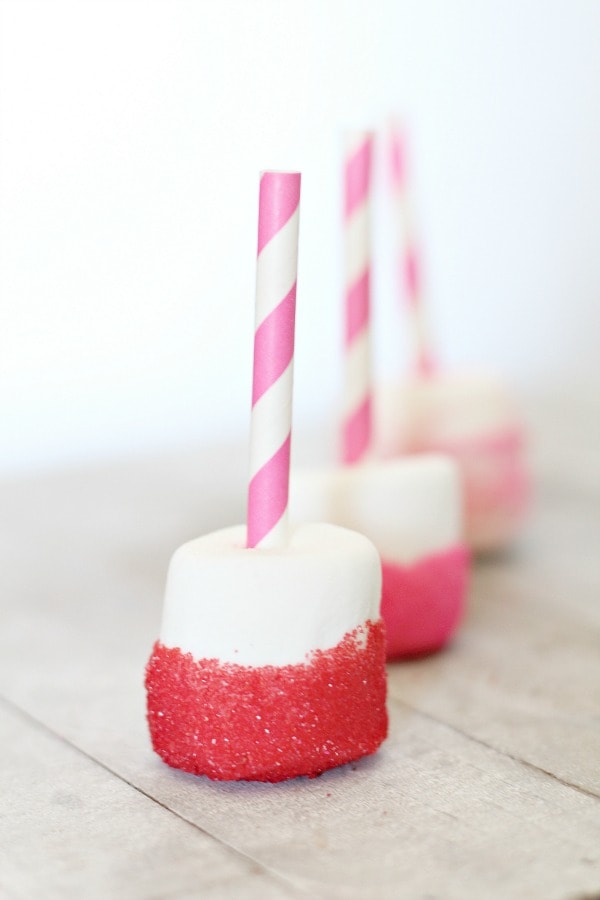 Valentine Dipped Marshmallows