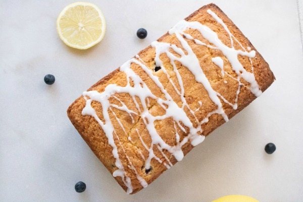 one bowl lemon blueberry bread