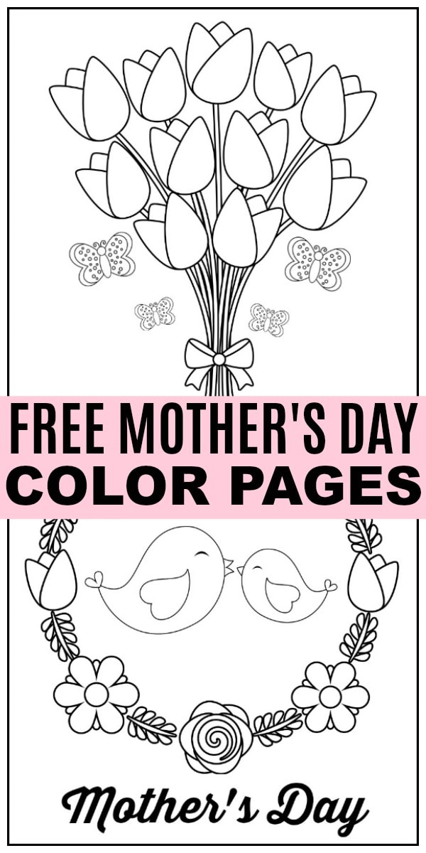 Mother's Day Color Pages