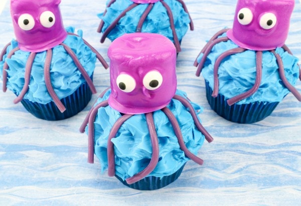 easy Octopus Cupcakes