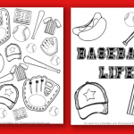 Baseball Color Pages