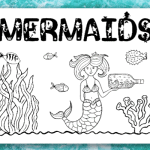 Mermaid Color Pages