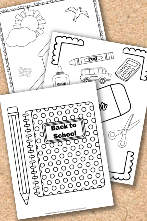 free printable back to school coloring pages