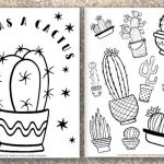 Cactus Coloring Pages