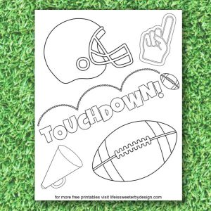 Football Coloring Pages - Life is Sweeter By Design