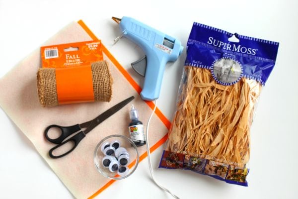 supplies for scarecrow treat bags