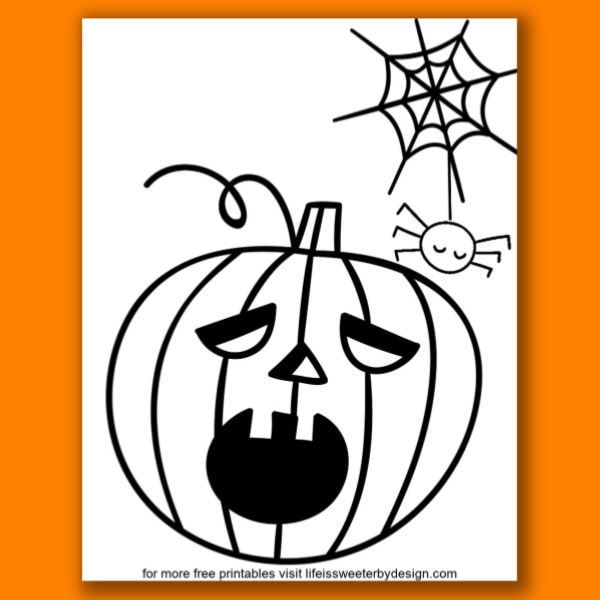 free printable pumpkin coloring pages