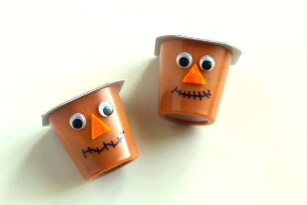 how to make Scarecrow Pudding Cups