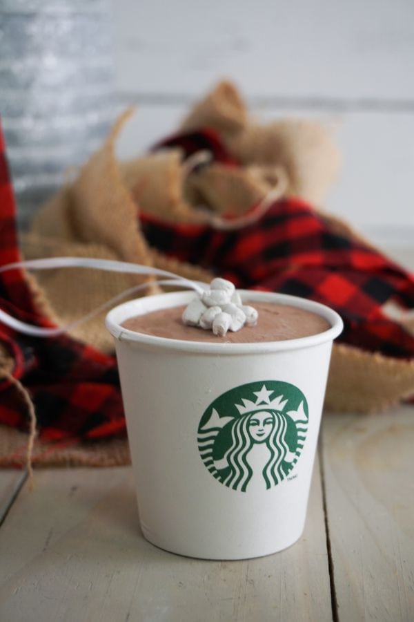 DIY Starbucks Hot Cocoa Ornament - Life is Sweeter By Design