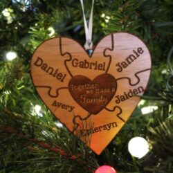 personalized wood ornament