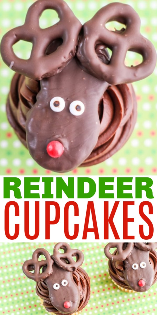 Easy Reindeer Cupcakes