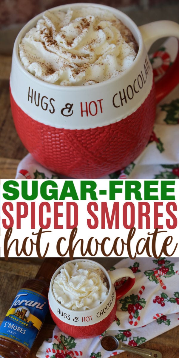 sugar-free spiced smores hot cocoa