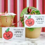 Printable Apple of My Eye Valentines for Applesauce