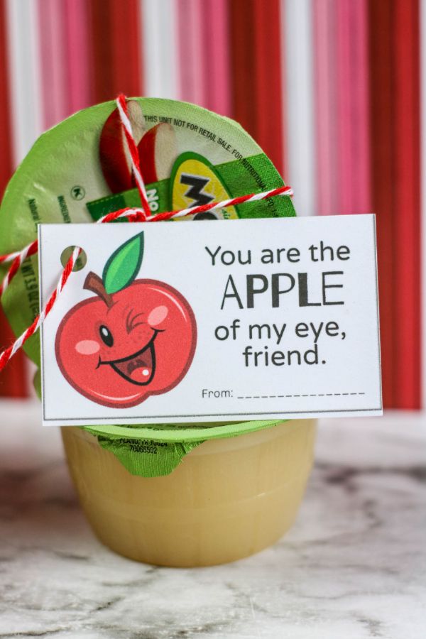 Printable Apple of My Eye Valentines