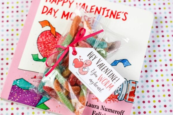 free printable gummy worm valentines