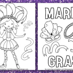 free printable Mardi Gras Coloring Pages
