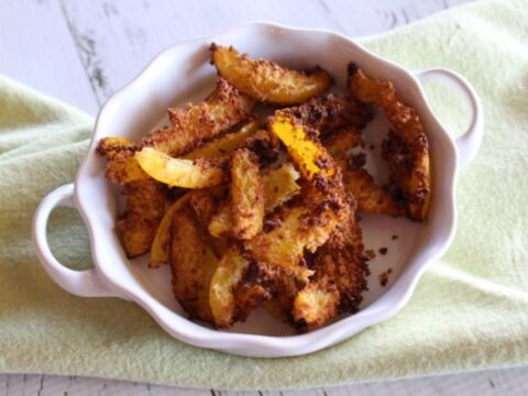air fryer breaded bell pepper strips