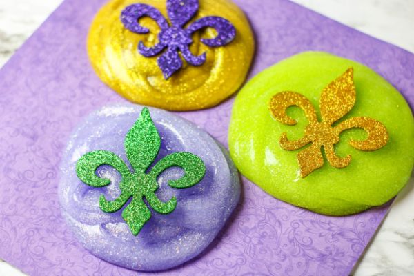 easy Mardi Gras Slime