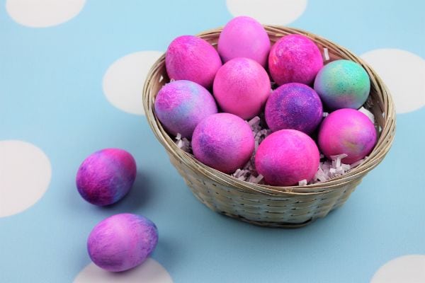 Easy Shaving Cream Easter Eggs