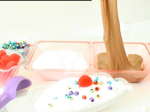 Image for Ice Cream Sundae Fluffy Slime Recipe
