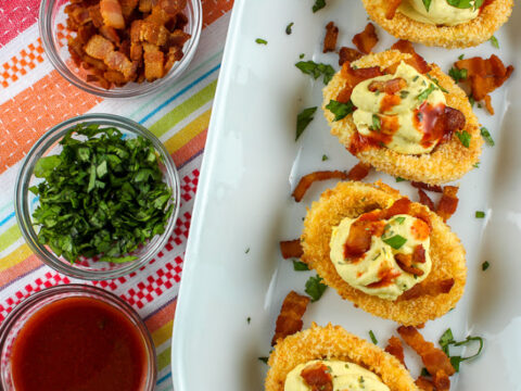 Image for Copycat Old Lady Gang Air Fryer Deep Fried Deviled Eggs