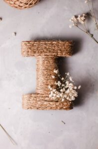 easy twine wrapped letter