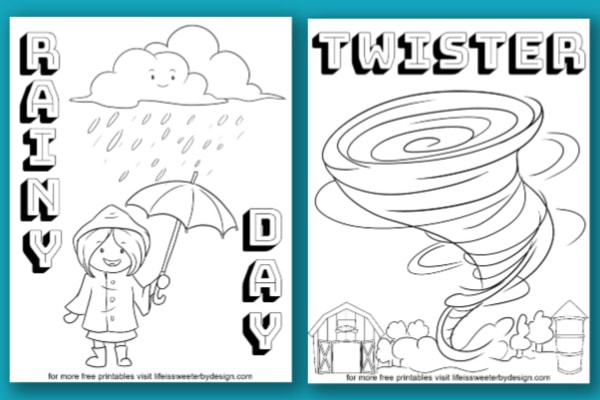 weather coloring pages for kids