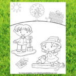 Gardening Coloring Page