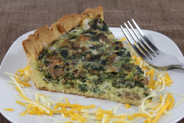Southwestern Quiche with Low Carb Crust