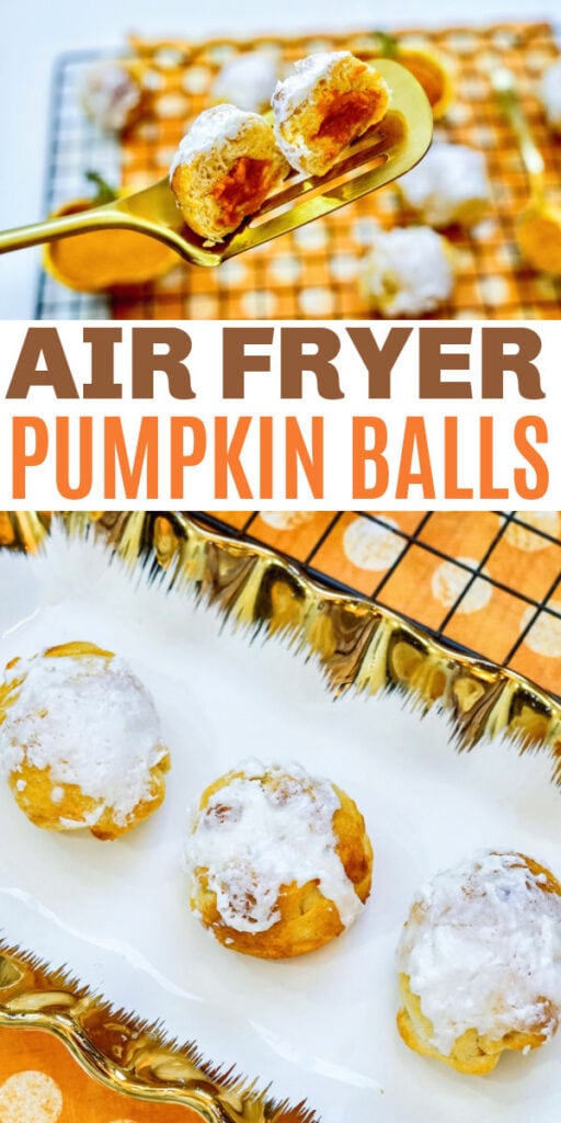 Air Fryer Pumpkin Dessert Balls