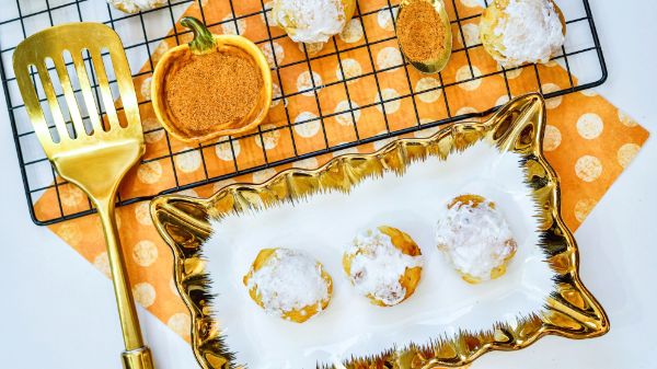 Air Fryer Pumpkin Dessert Balls