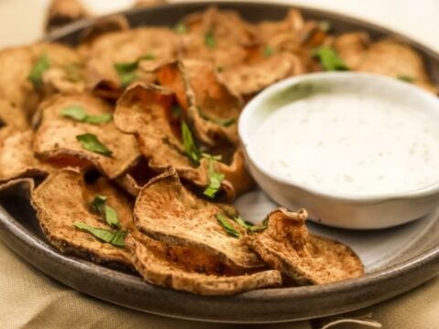 air fryer sweet potato chips