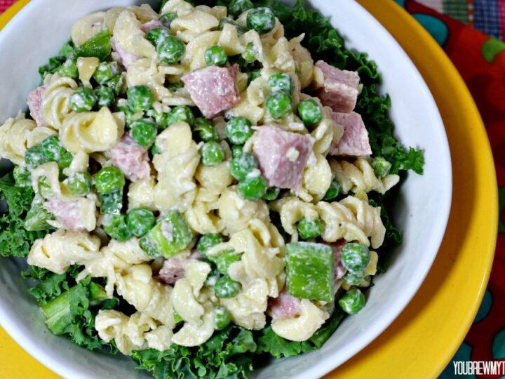 ham pea pasta salad