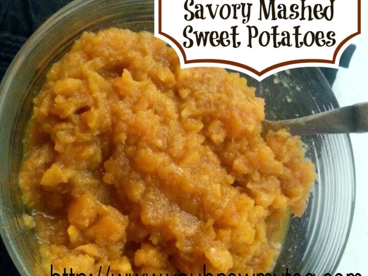 mashed sweet potatoes