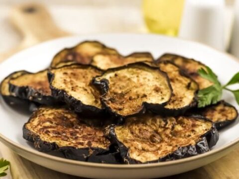 air fryer eggplant chips