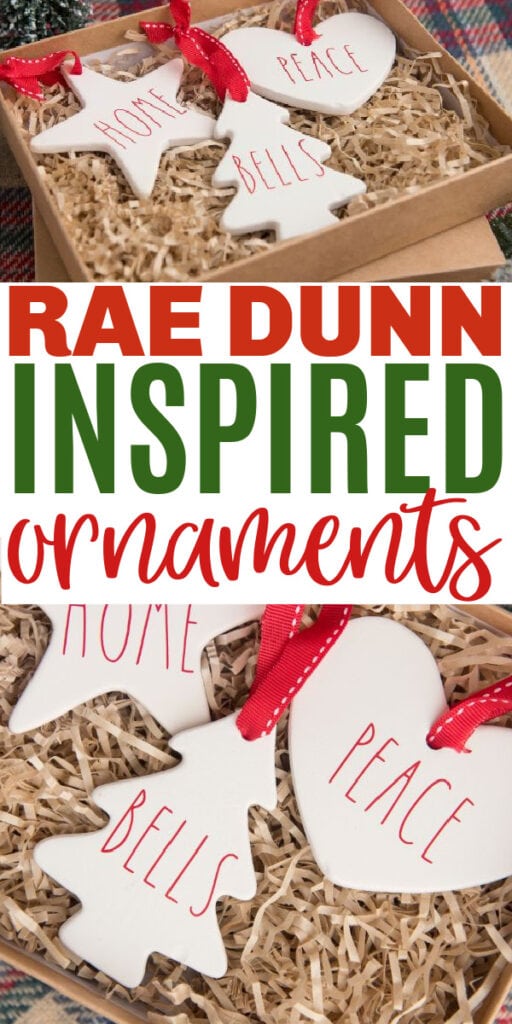Easy DIY Rae Dunn Ornaments with Cricut
