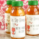 Printable Sip Sip Hooray Valentines