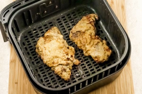 quick and easy Air Fryer Chicken Fried Steak and Gravy