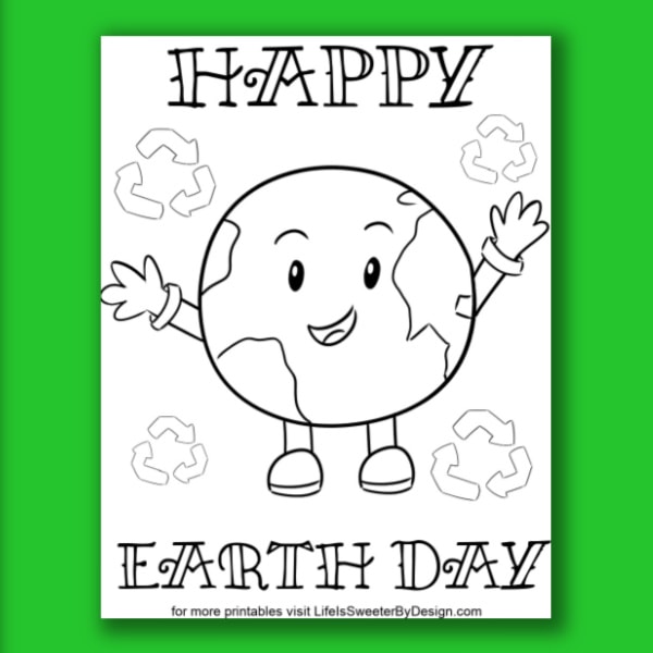 free earth day coloring pages