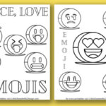 Free Emoji Coloring Pages