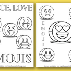 free printable emoji coloring pages