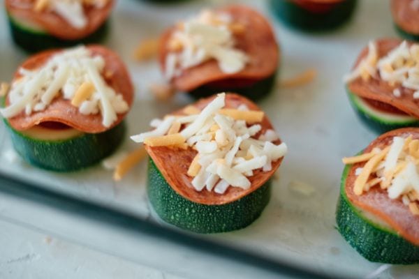 how to make Weight Watchers Zucchini Pizza Appetizers