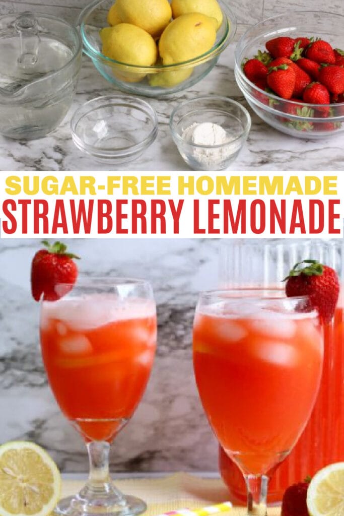 Sugar Free Strawberry Lemonade