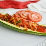 Air Fryer Zucchini Boats (meatless!)